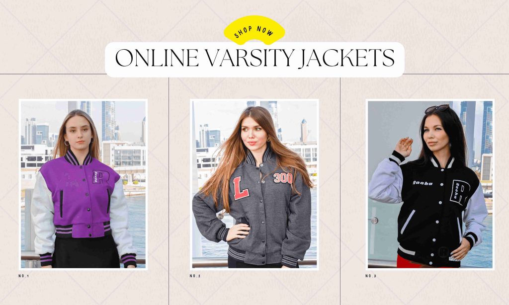 Leather varsity jackets