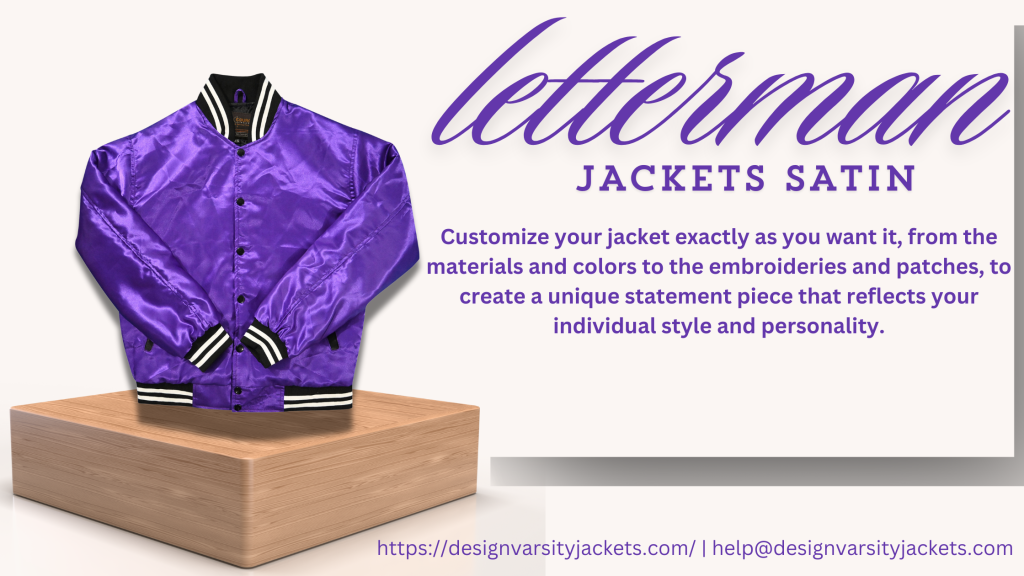 Custom Letterman Jacket Satin