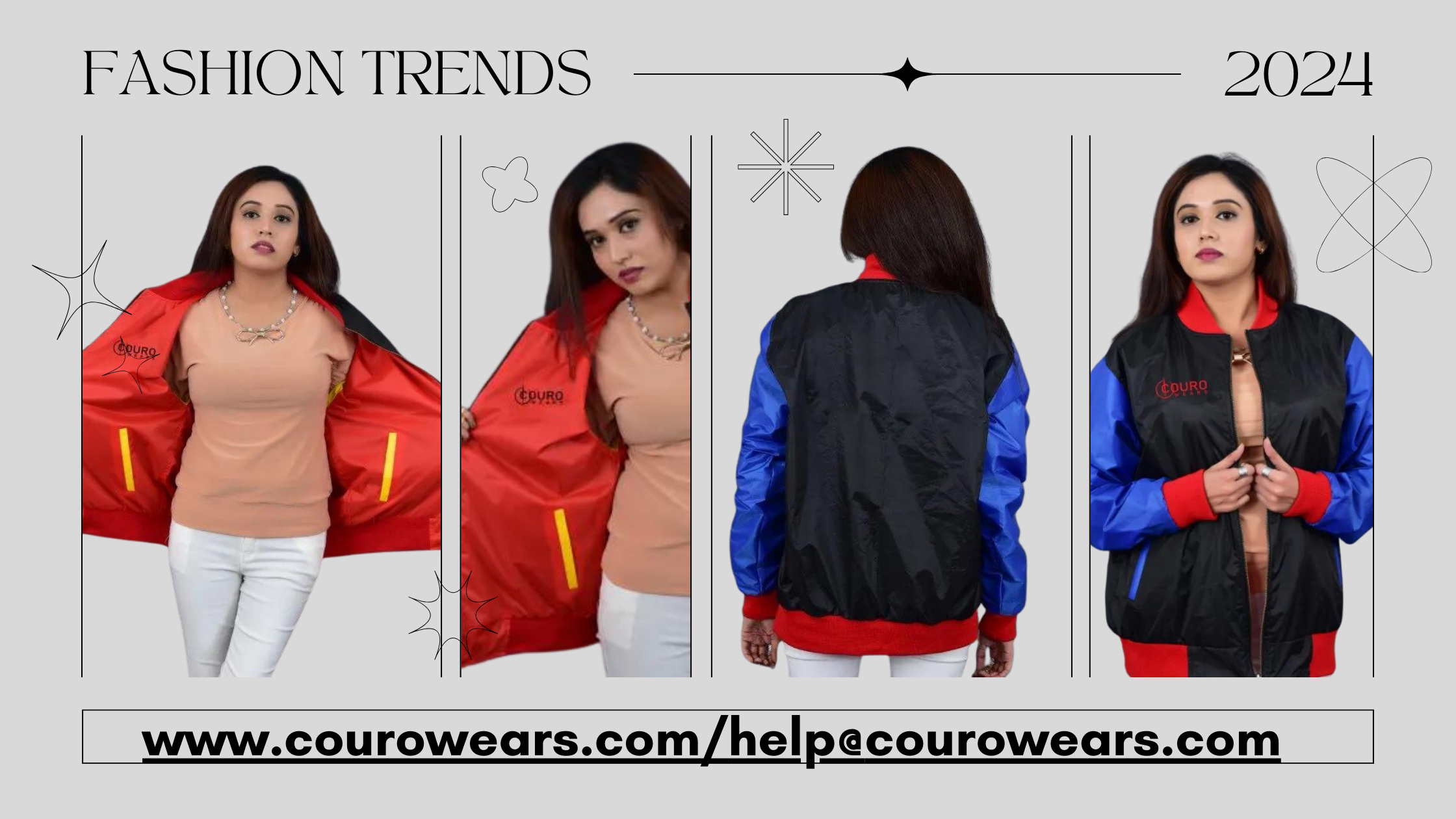 Women Bomber Jackets Reversible