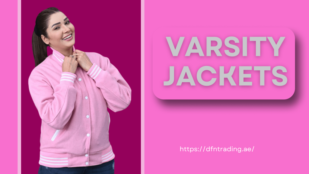 Women Letterman Jackets Cotton Fleece