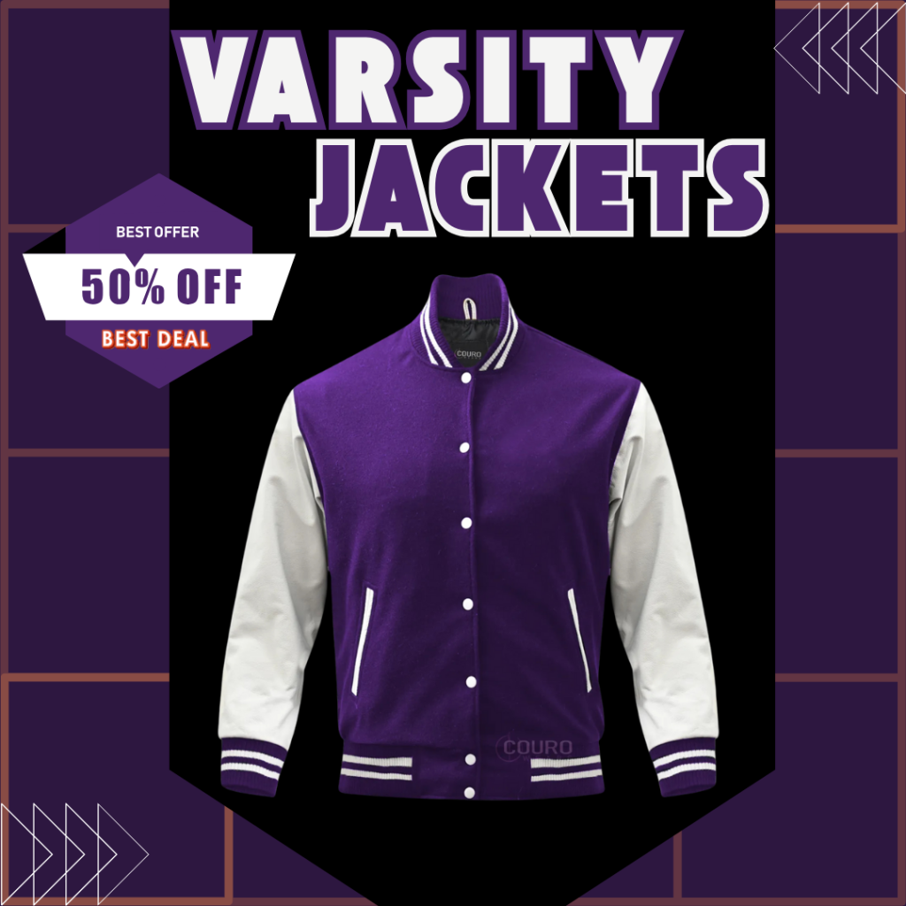 Varsity leather jacket customized