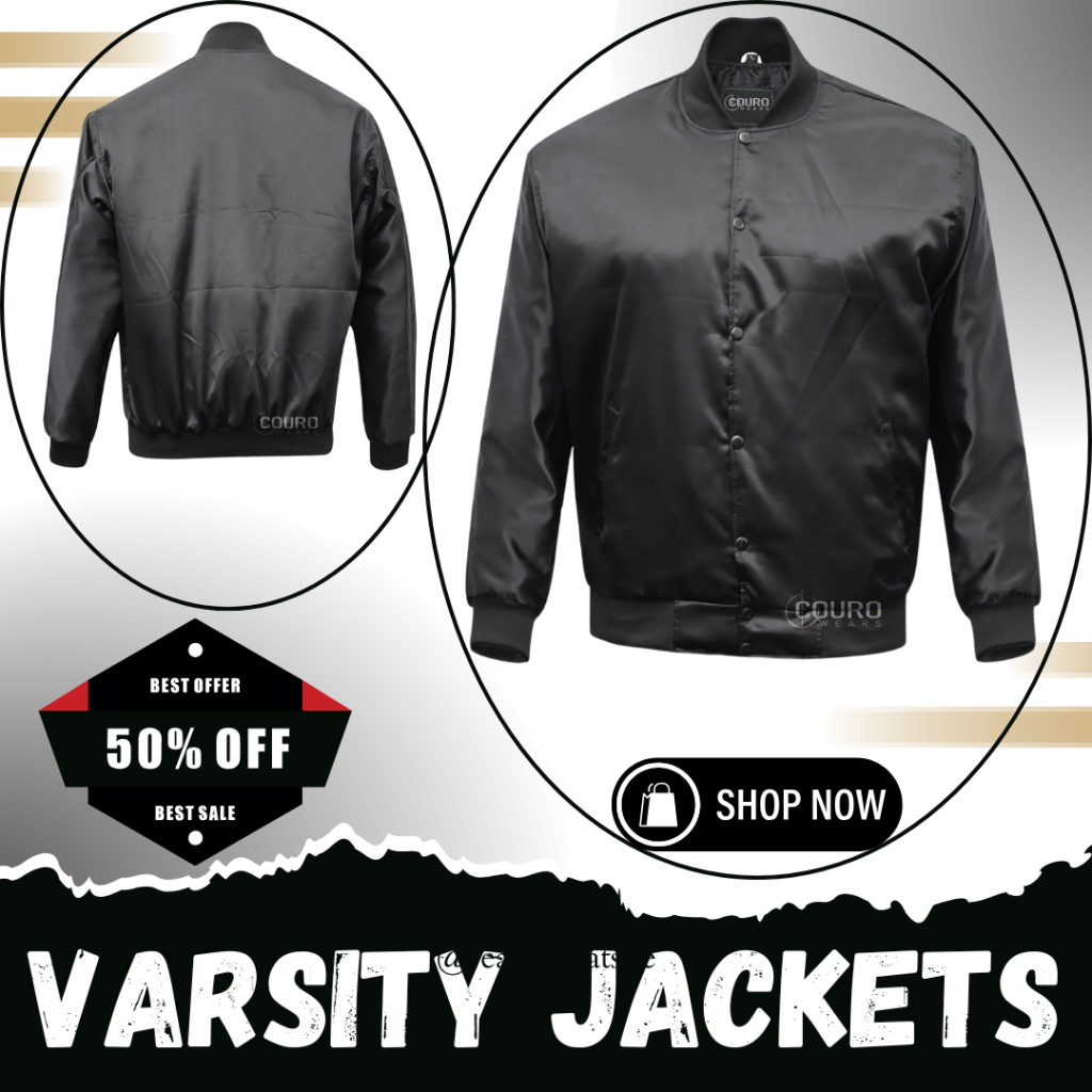 Custom Black Varsity Jackets