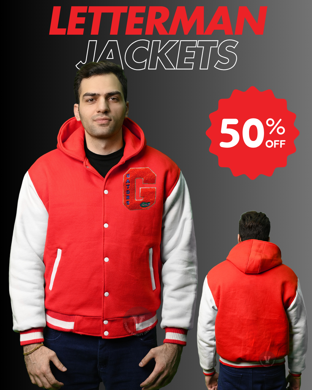 Letterman Jacket red