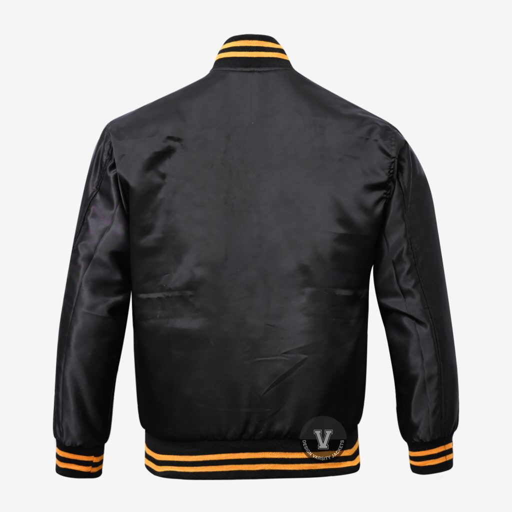 Design Satin Varsity Jackets black