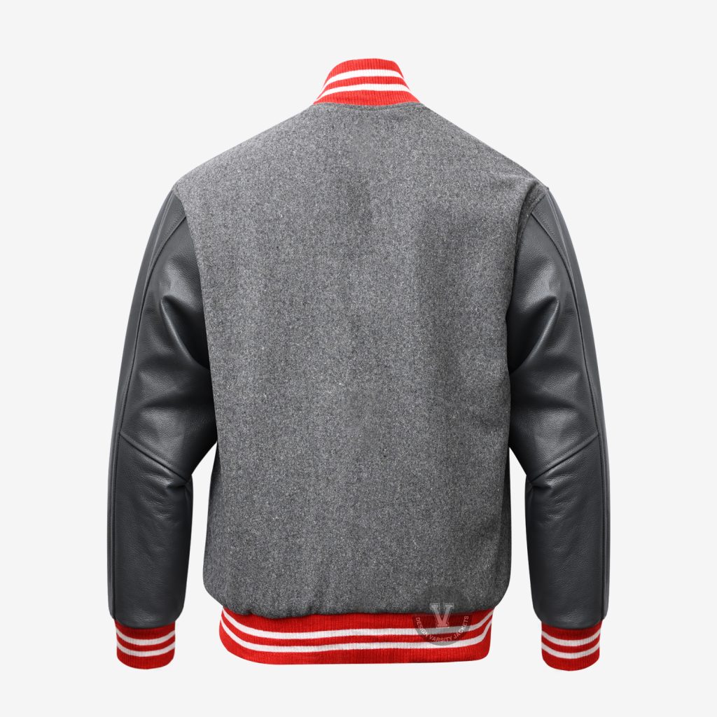 Custom Varsity Jackets Black Grey