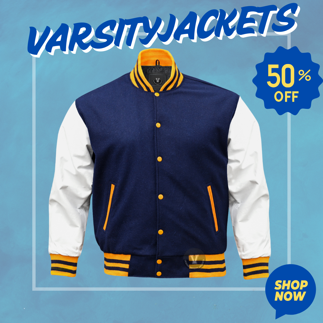 Custom Navy Varsity Jackets