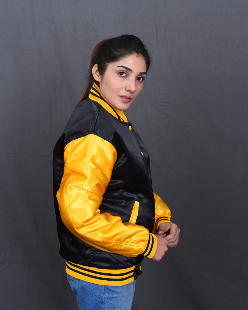 Women Letterman Jackets Satin