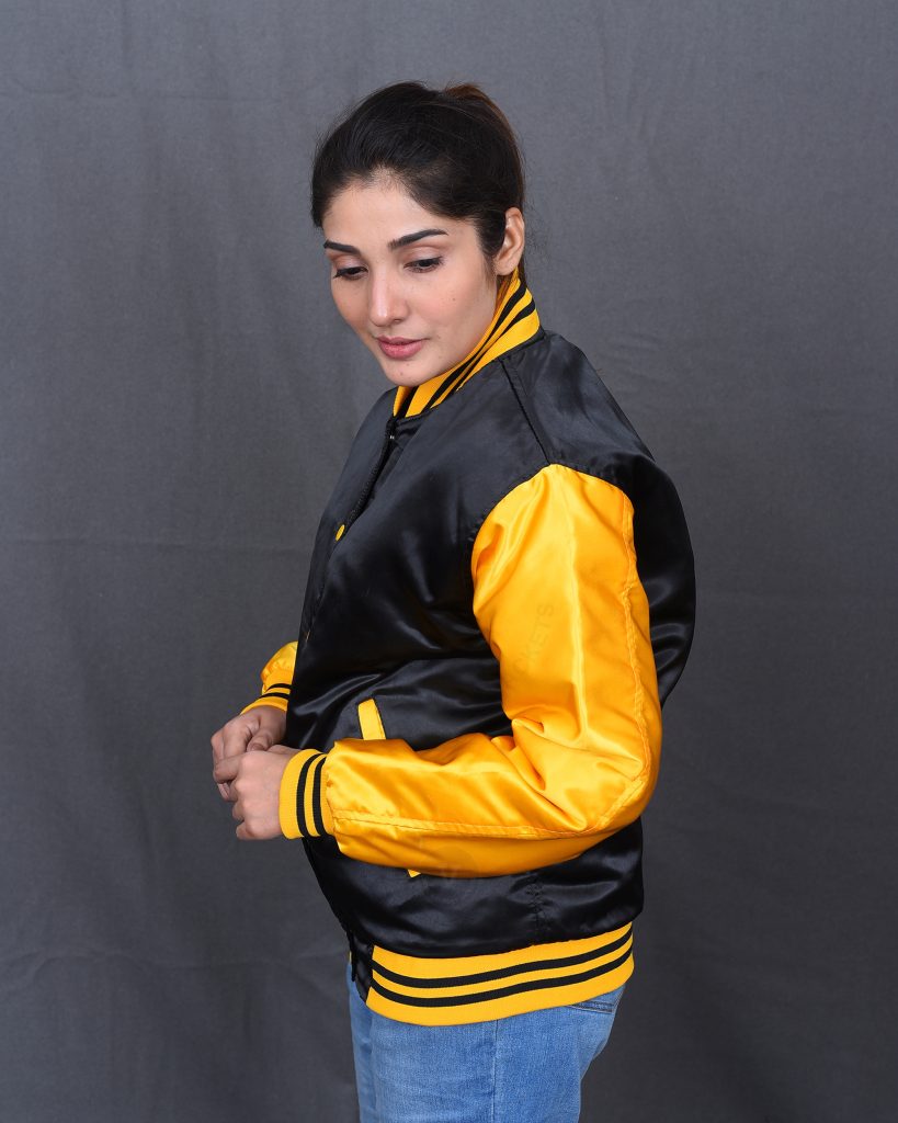 Women Letterman Jackets Satin