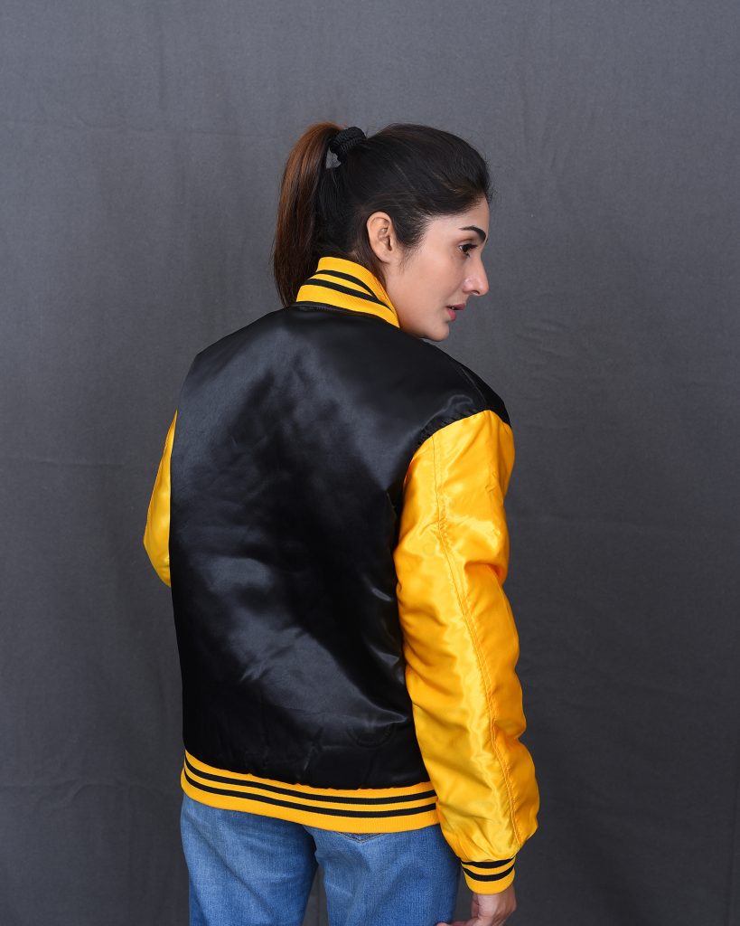 Women Letterman Jackets Satin