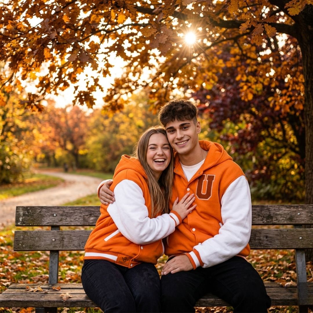 Varsity Jacket Couples Matching Style