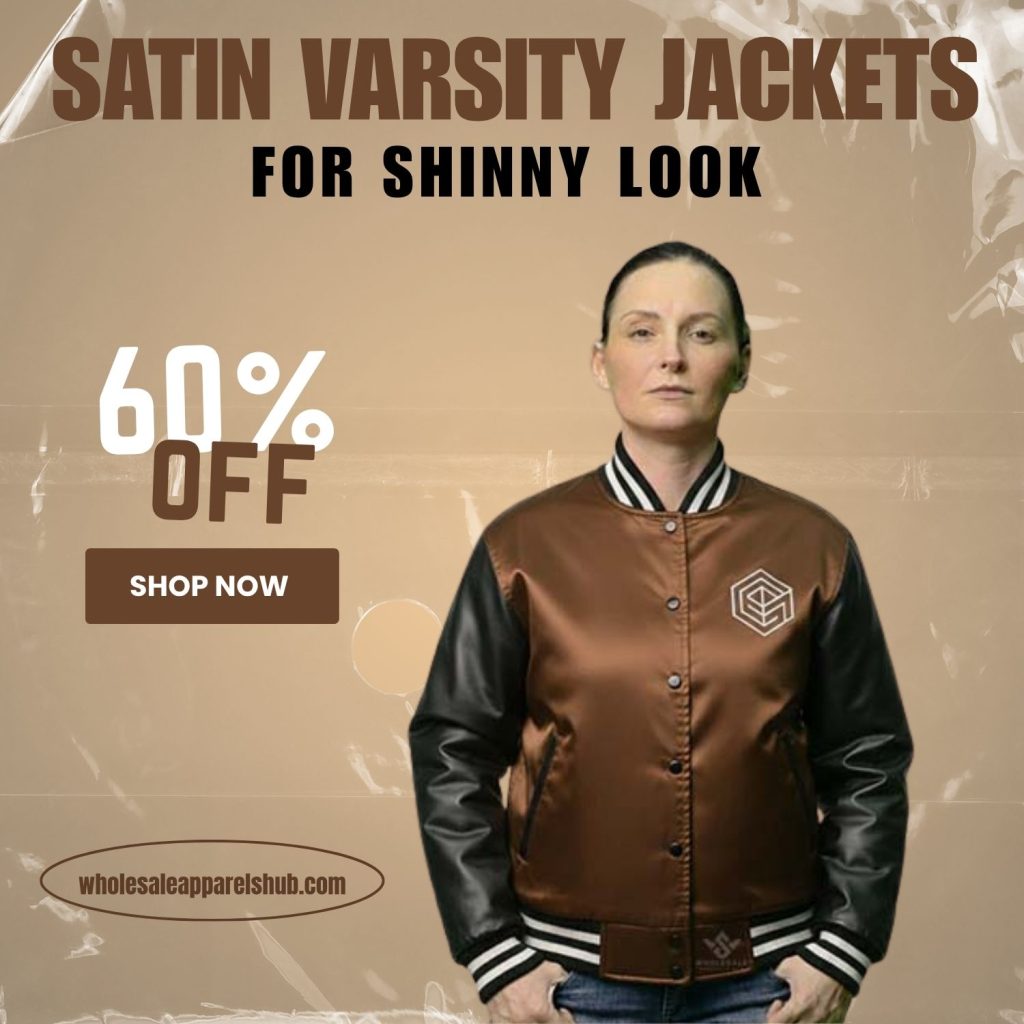 Satin Varsity Jackets For Shiny Look