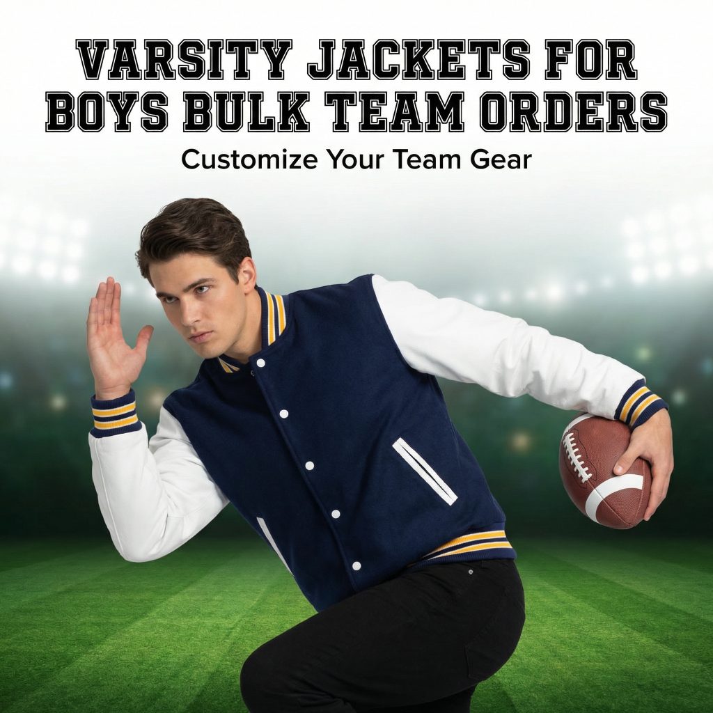 Looking for varsity jackets for boys bulk team orders? This ultimate guide covers top styles, customization options, size charts, materials, pricing, and buying tips for schools, sports teams, and clubs.