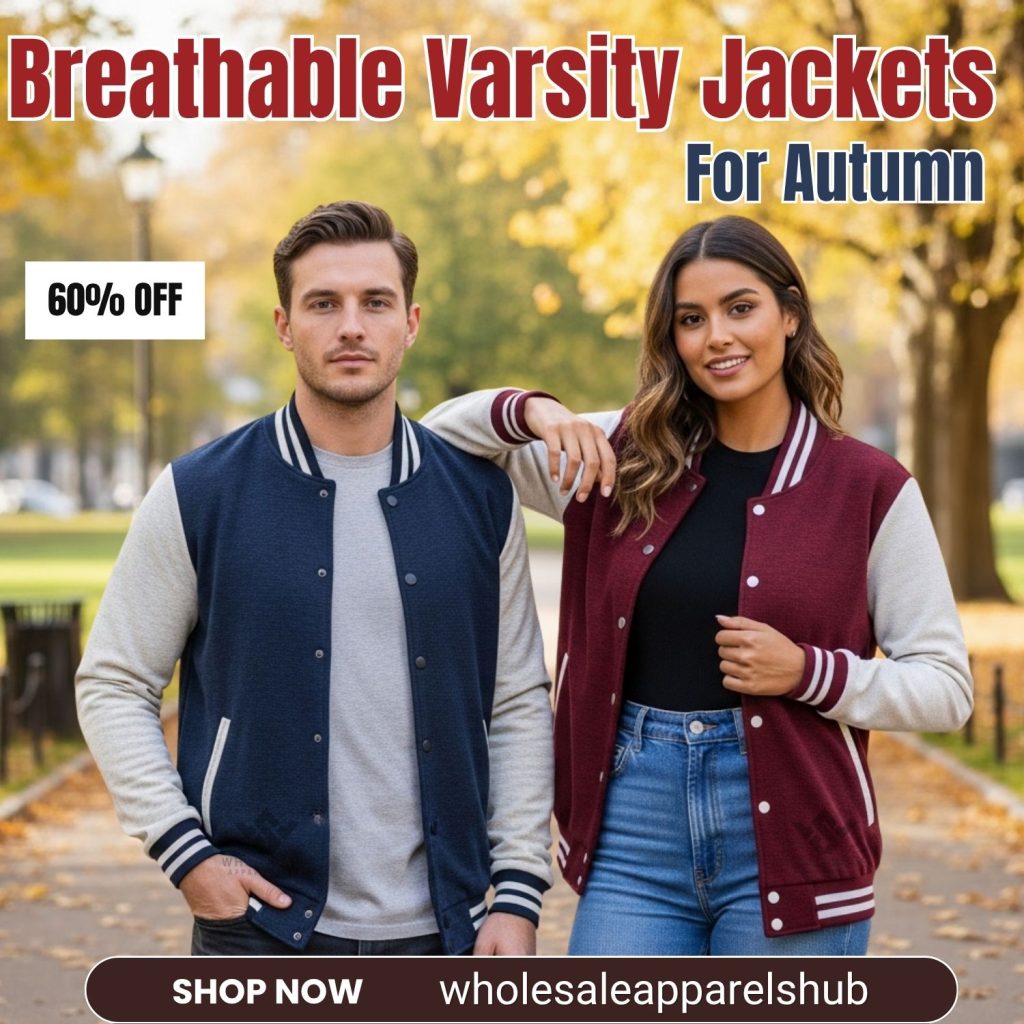 Breathable Varsity Jackets For Autumn