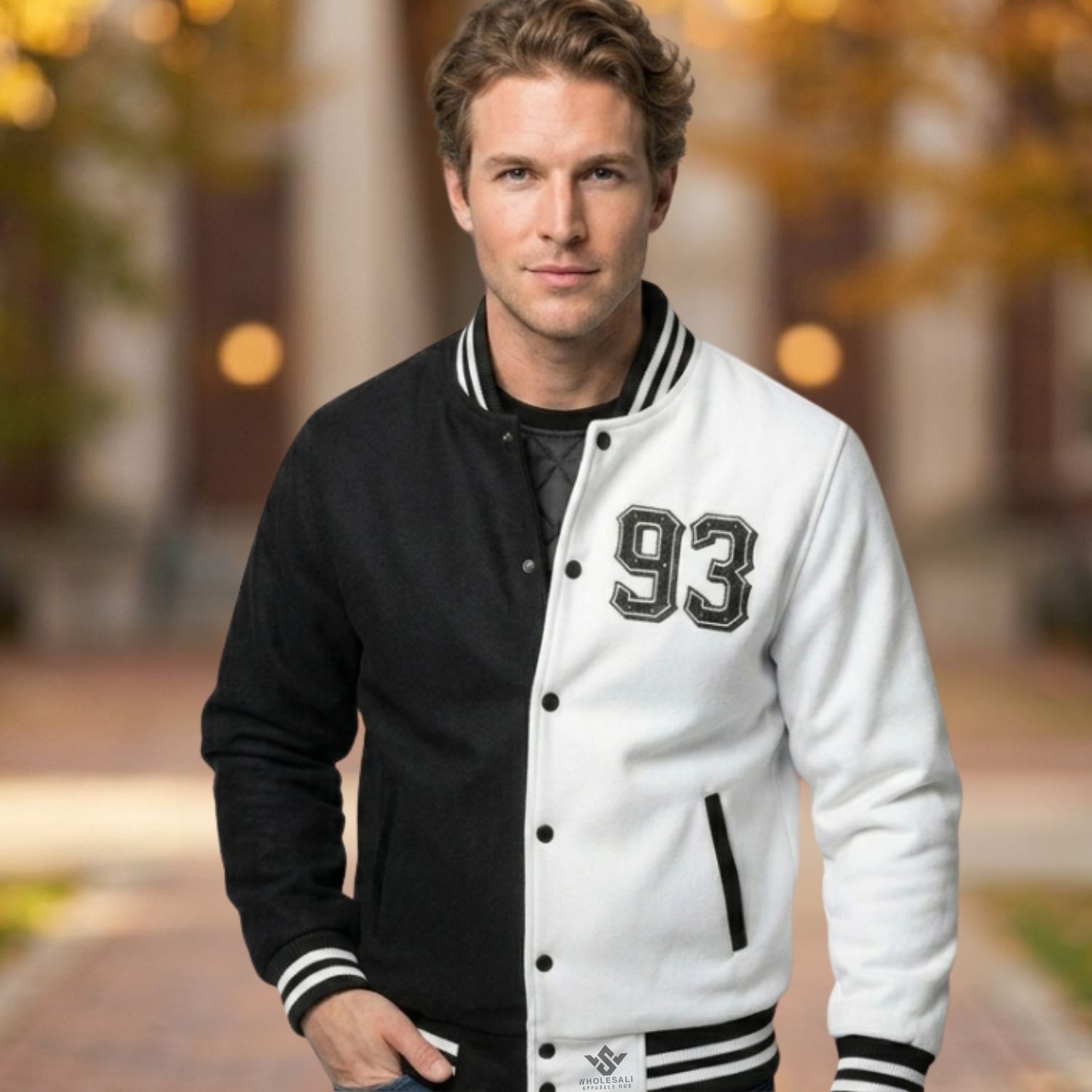 Cotton Fleece Custom Varsity Jackets For Men