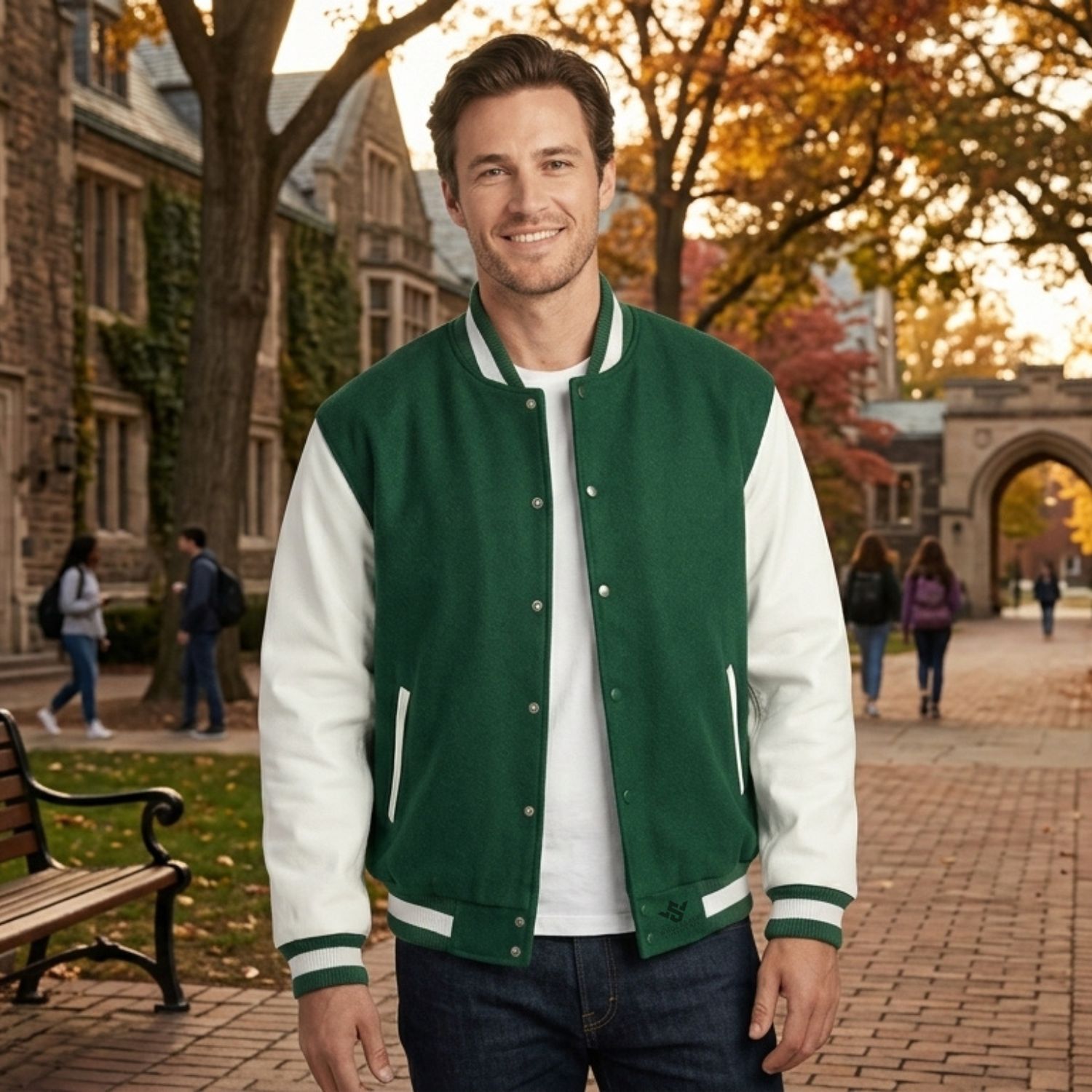 Varsity Jackets Wool And Leather Custom Made