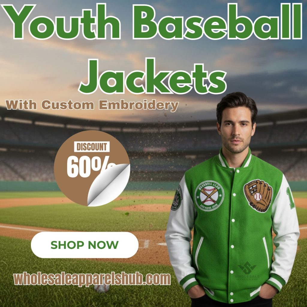 Youth Baseball Jackets With Custom Embroidery