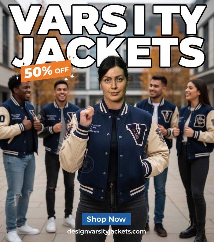 Track Team Letterman Jackets with Patches