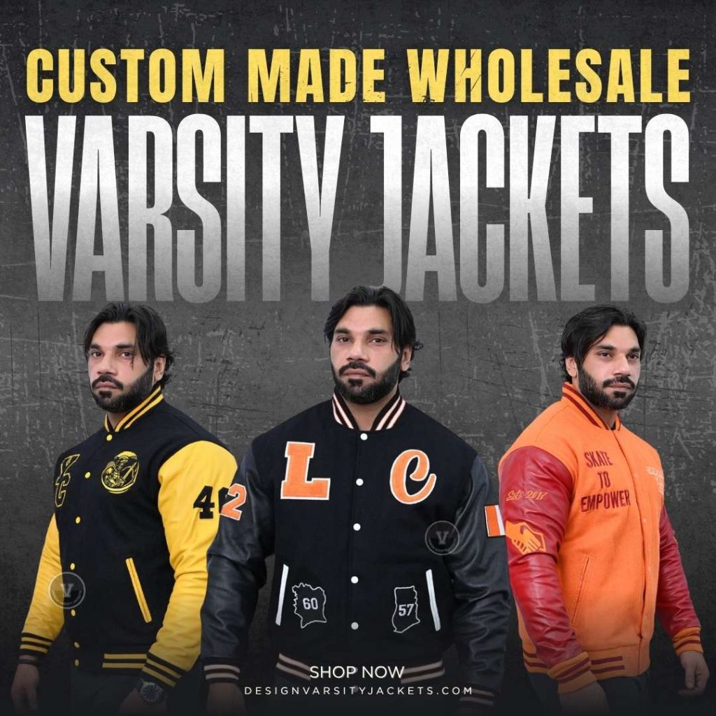 Wholesale Varsity Jackets with Logo Embroidery