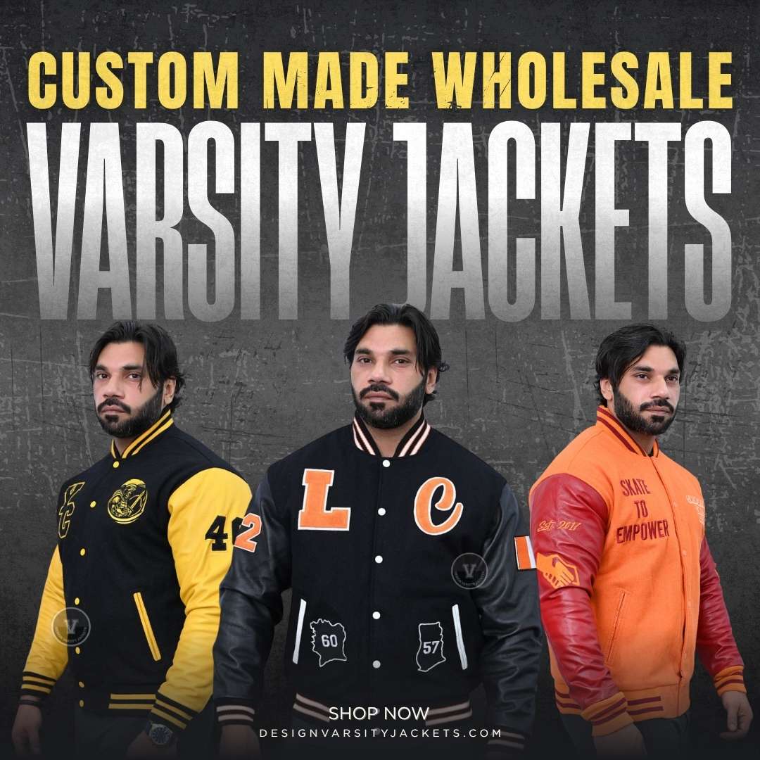 Wholesale Varsity Jackets with Logo Embroidery
