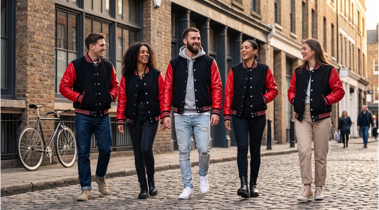 Varsity Jackets Wool Body Leather Sleeve