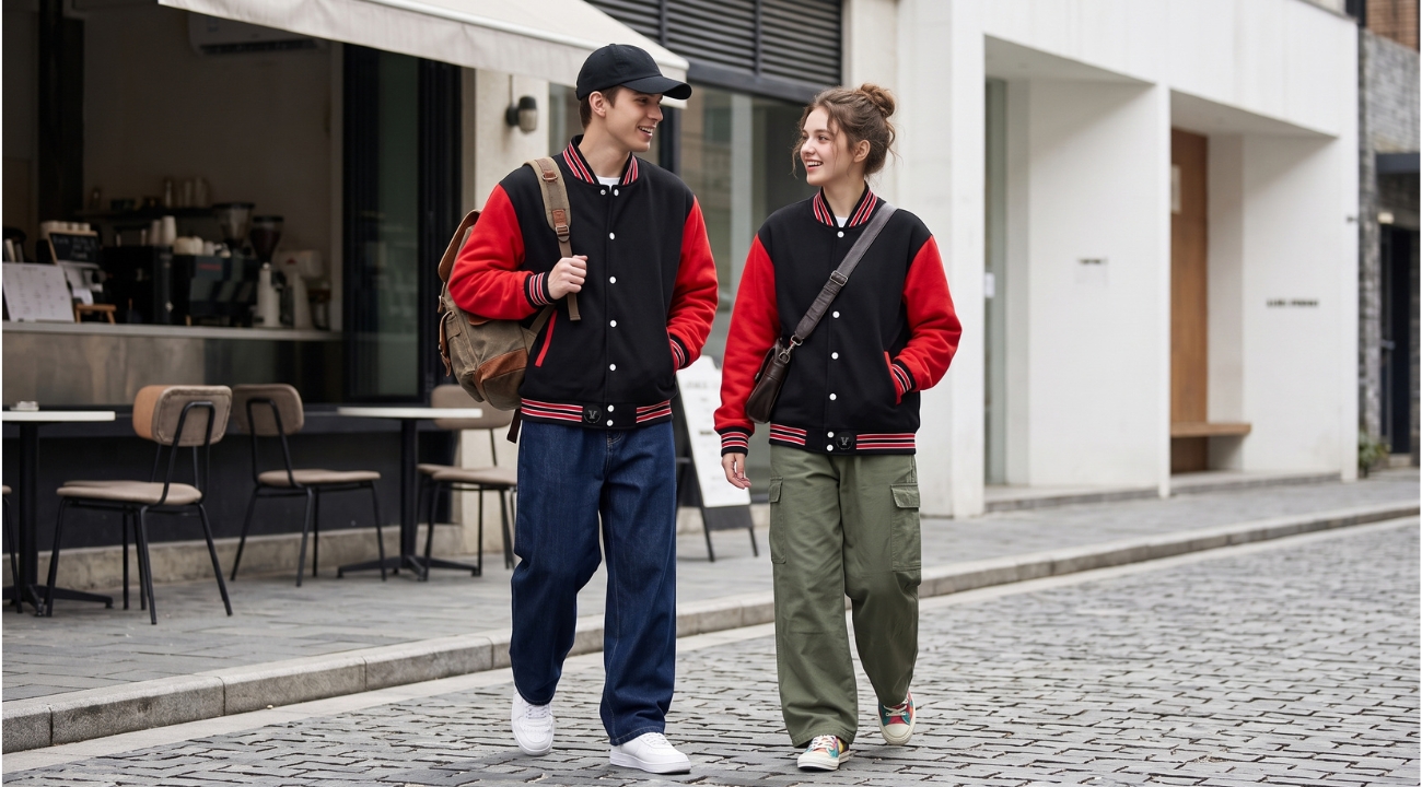 Varsity Jackets Wool Body Leather Sleeve