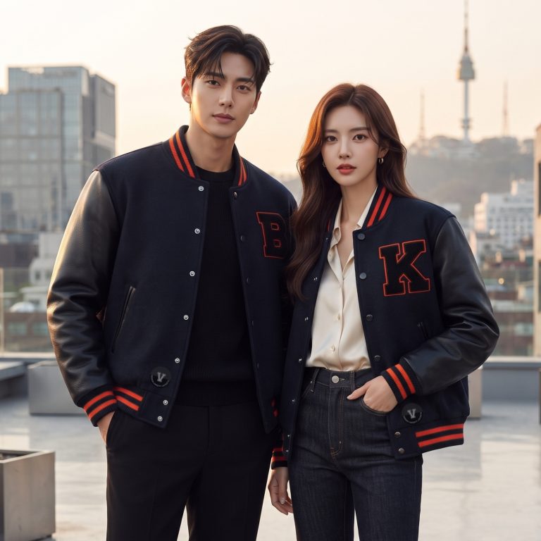 Varsity Jackets in Seoul K-Fashion Trends