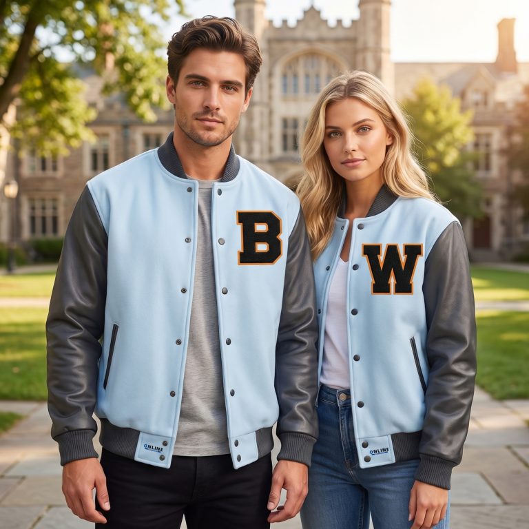 Wool And Leather Baseball Jackets Custom Made