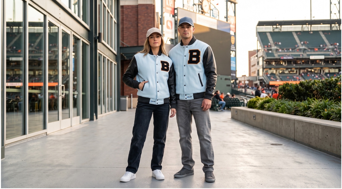Wool And Leather Baseball Jackets Custom Made