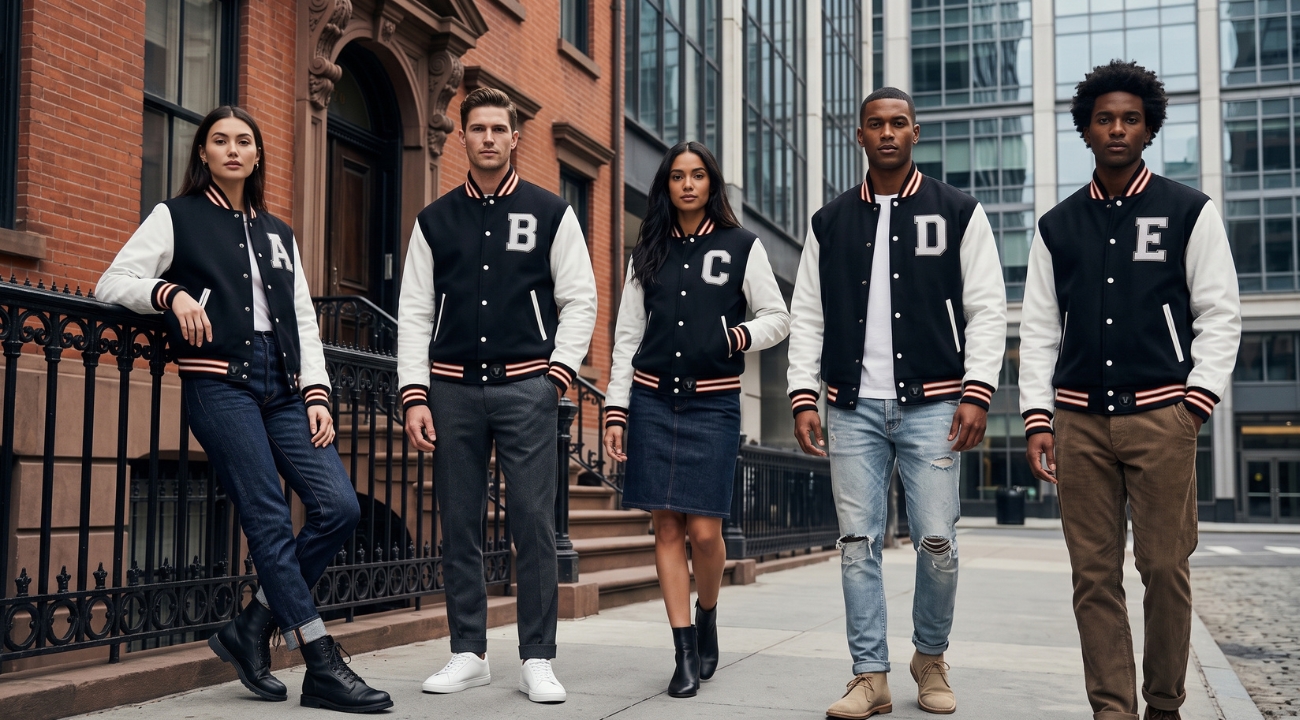 Custom Varsity Jackets in Street Fashion