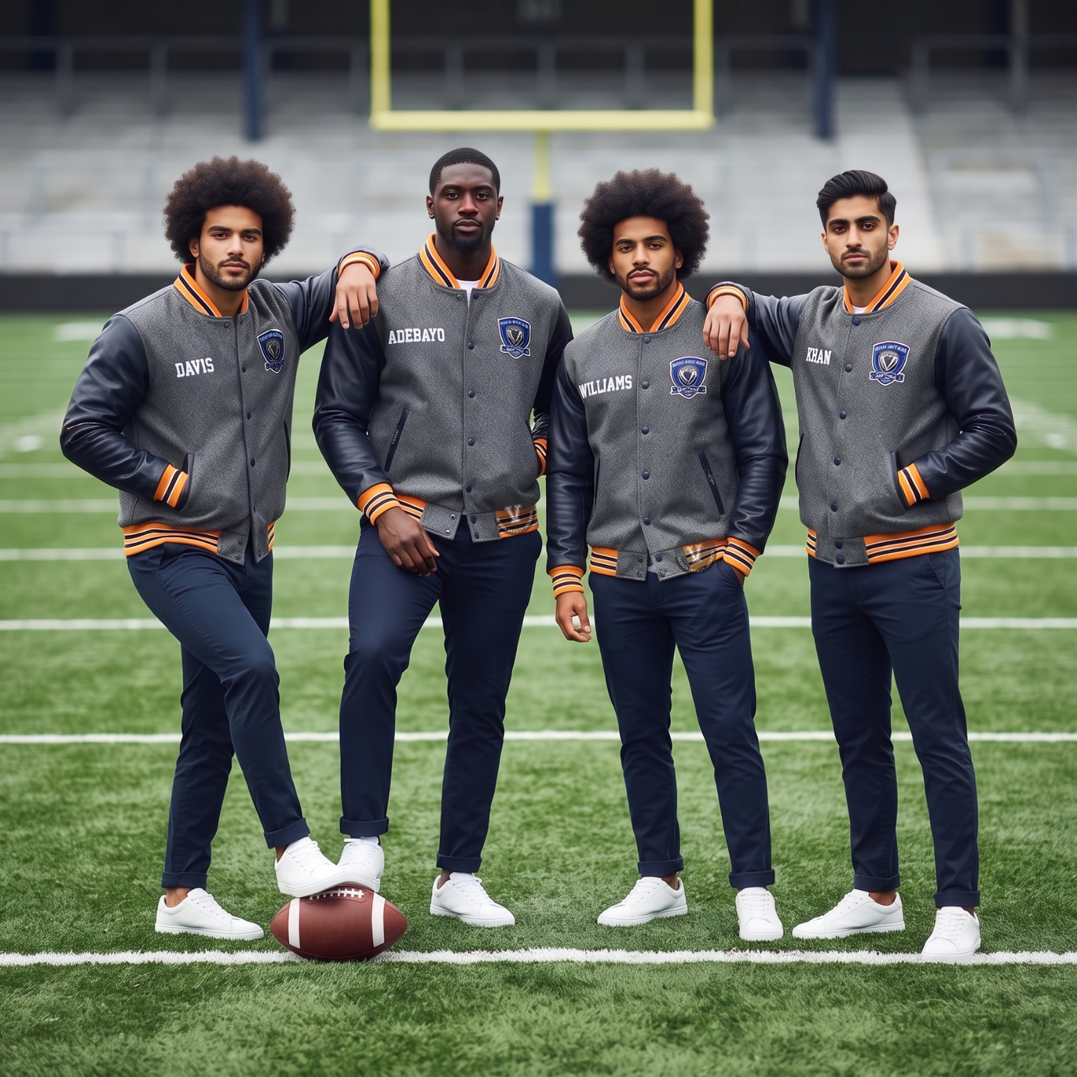 Football Team Jackets With Embroidery