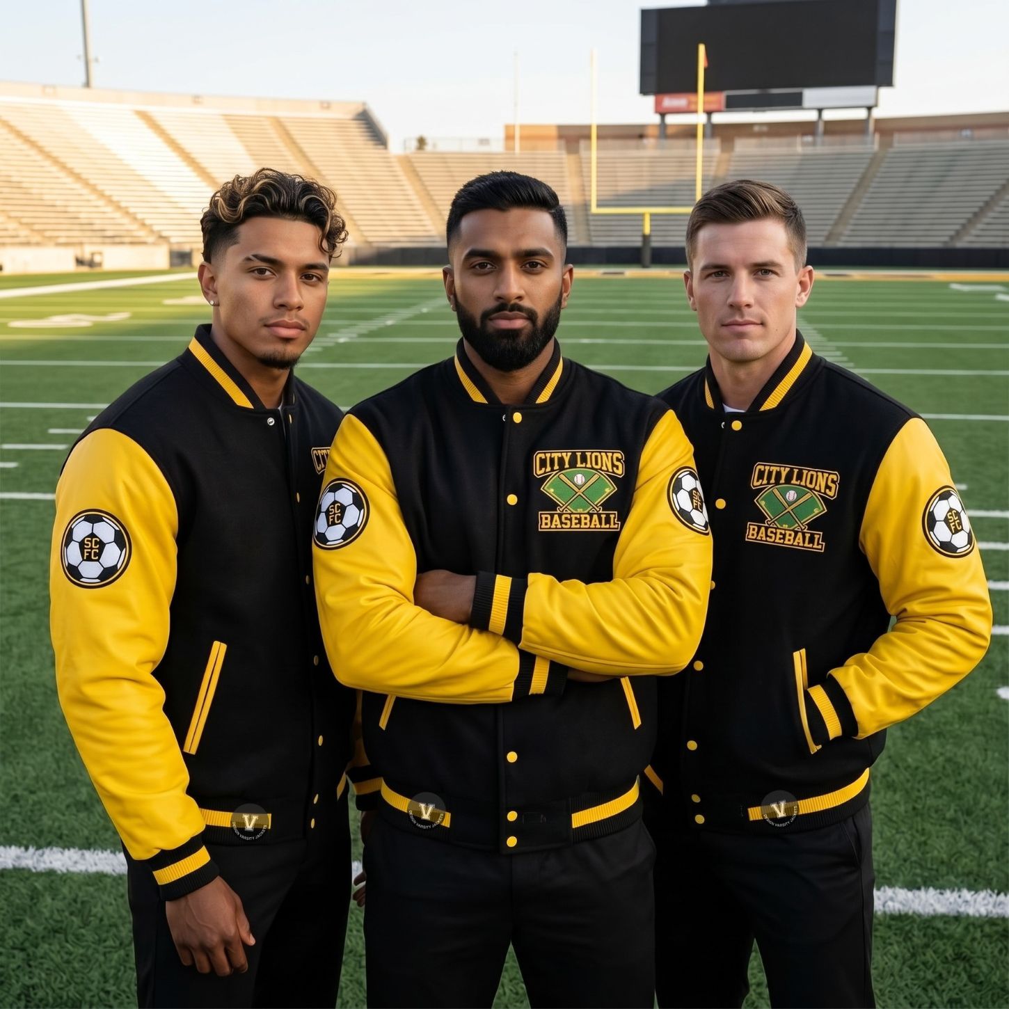Soccer Baseball Jackets With Team Logo