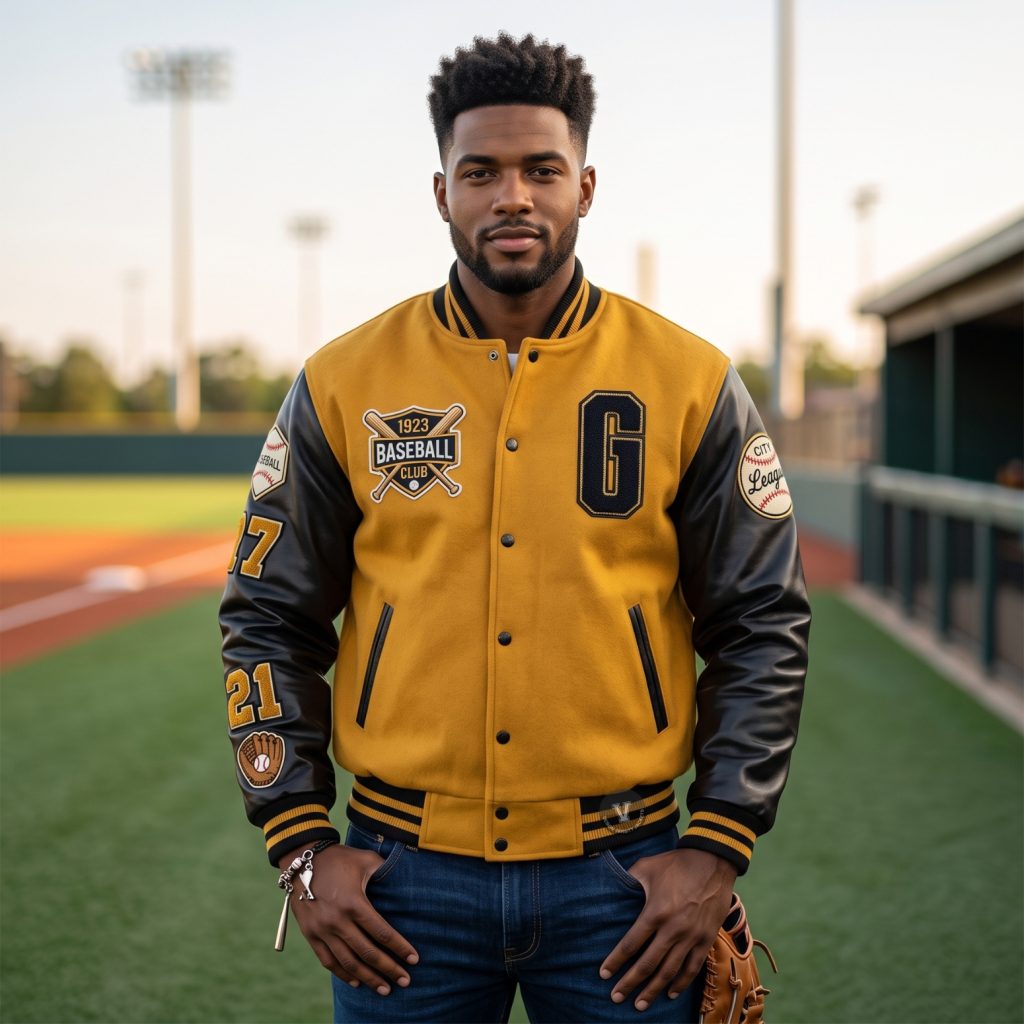 Team Baseball Jackets With Patches