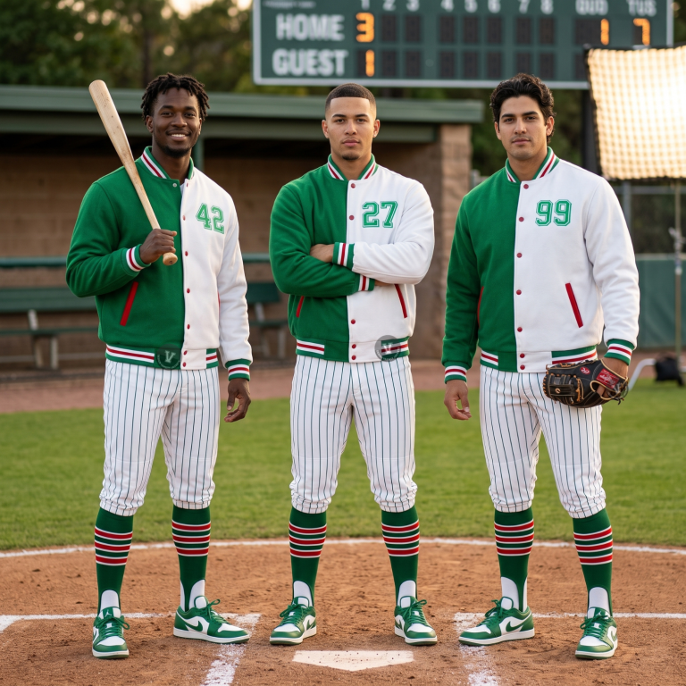 Two Tone Baseball Jackets For Sports Teams