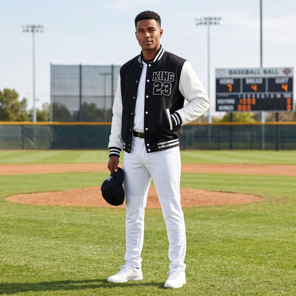 White And Black Baseball Jackets