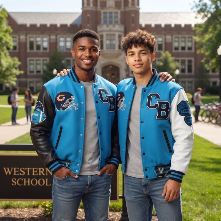 baseball jackets for students with logo