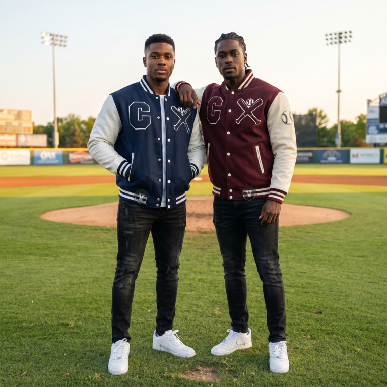 custom color baseball jackets