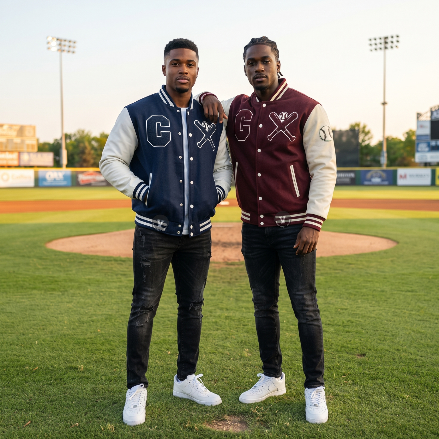 custom color baseball jackets